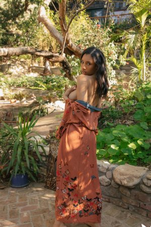 Ali Rose Lauren Lee bare all in garden poses with Ali photo 12
