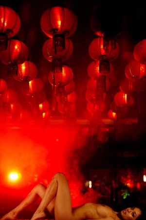 Althea Diamante nude red lights mirror play lingerie tease photo 12
