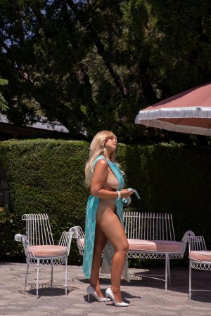 Ali Chanel bares all in sheer coverup sipping cocktails under summer sun photo 1